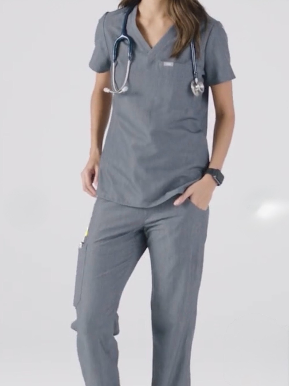 FIGS Kate Cargo Scrub Pants in Graphite (XS) NEW WITH TAGS